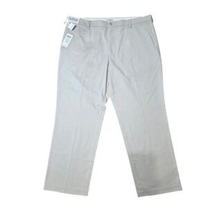 Dockers Easy Khaki Classic‎ Fit Mens Beige Stretch Pants W42 L30 New
